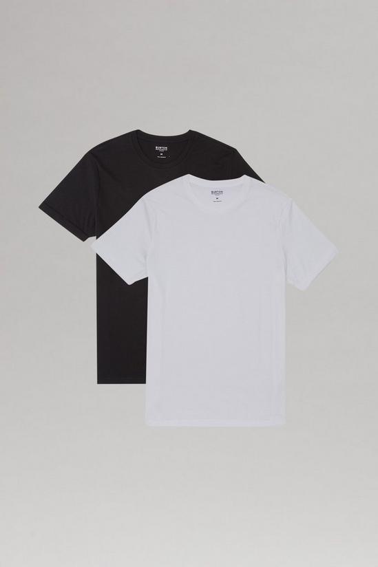 Burton 2 Pack Roll Sleeve Black And White T-Shirt 1