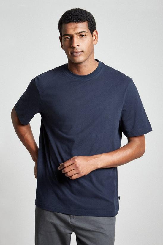 Burton Short Sleeve Navy Oversize T Shirt 1