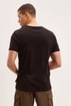 Burton Slim Fit Black Roll Sleeve T-Shirt thumbnail 3