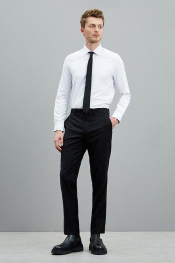 Related Product Slim Fit Black Stretch Tuxedo Trouser