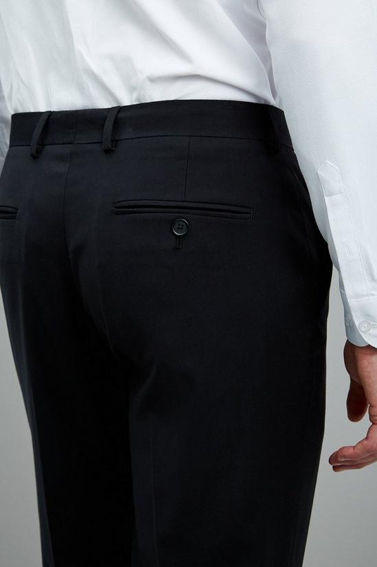 Burton Slim Fit Black Stretch Tuxedo Trouser 4