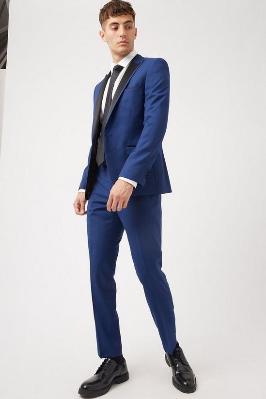Burton Slim Cobalt Tuxedo Trouser 2