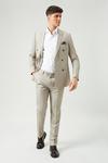 Burton Slim Fit Neutral Stripe Suit Trousers thumbnail 2
