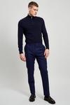Burton Slim Fit Royal Blue Merino Wool Trouser thumbnail 2