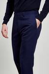 Burton Slim Fit Royal Blue Merino Wool Trouser thumbnail 4