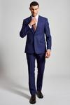 Burton Skinny Fit Royal Blue Merino Wool Trousers thumbnail 2