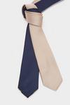 Burton Navy And Champagne Twin Tie Set thumbnail 1
