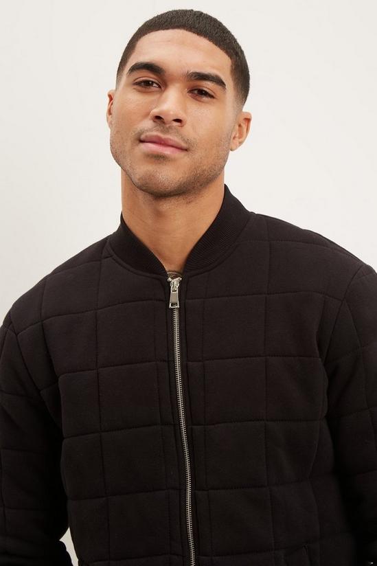 Burton Long Sleeve Quilted Bomber Jacket 4