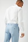 Burton Slim Blue Cotton Sateen Suit Trousers thumbnail 4