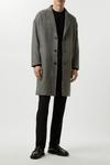 Burton Relaxed Fit Wool Dogtooth Overcoat thumbnail 2