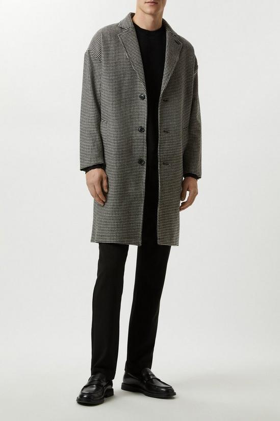 Burton Relaxed Fit Wool Dogtooth Overcoat 2