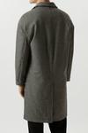 Burton Relaxed Fit Wool Dogtooth Overcoat thumbnail 3