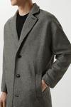 Burton Relaxed Fit Wool Dogtooth Overcoat thumbnail 4