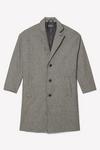 Burton Relaxed Fit Wool Dogtooth Overcoat thumbnail 5