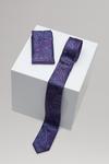 Burton Purple and Blue Paisley Tie And Pocket Square Set thumbnail 3