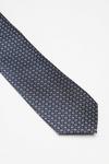 Burton Navy And Silver Jacquard Wide Tie thumbnail 3