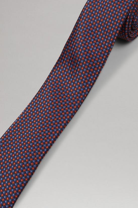 Burton Blue And Orange Jacquard Tie 2
