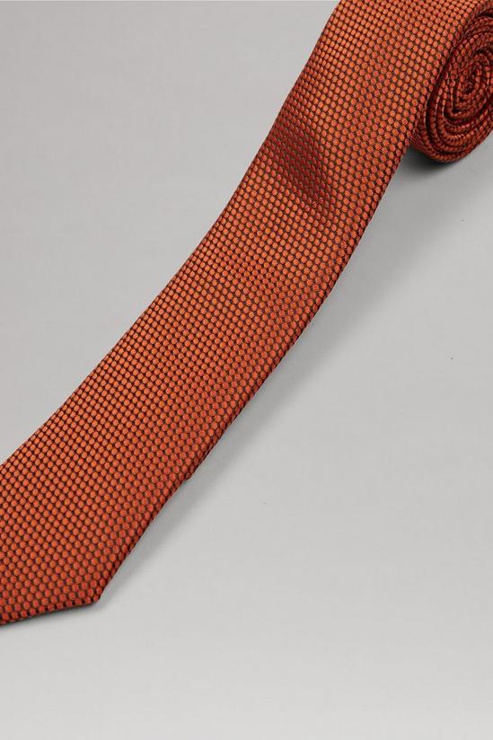 Burton Orange Jacquard Tie 3