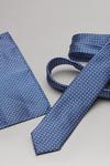 Burton Light Blue Mini Spot Tie And Pocket Square Set thumbnail 3