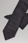 Burton Black Patterned Wide Tie And Pocket Square Set thumbnail 2