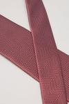 Burton Pink Herringbone Jacquard Wide Tie thumbnail 3