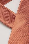 Burton Orange Herringbone Jacquard Wide Tie thumbnail 3