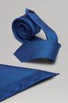 Burton Bright Blue Mini Spot Tie And Pocket Square Set thumbnail 2