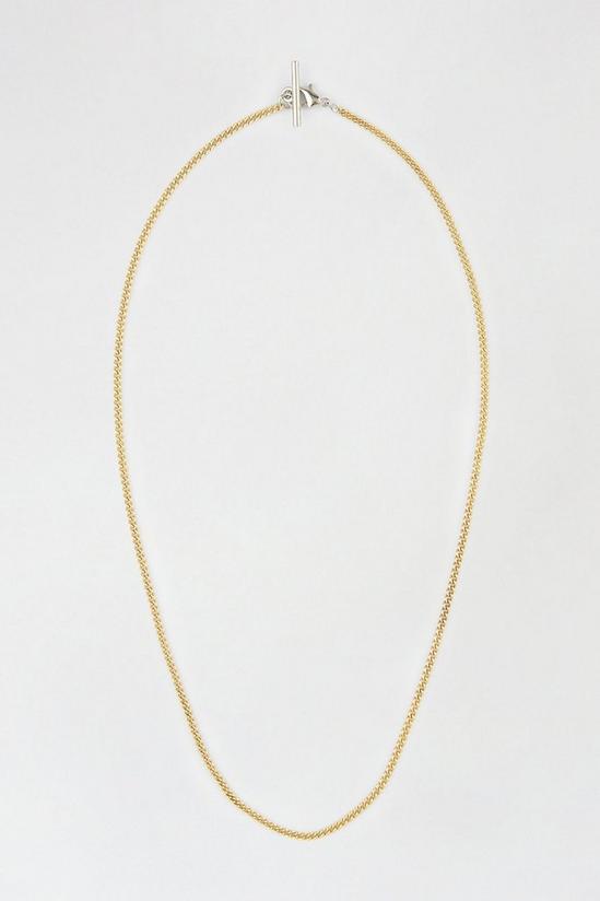 Burton Gold Necklace With Silver Bar 1