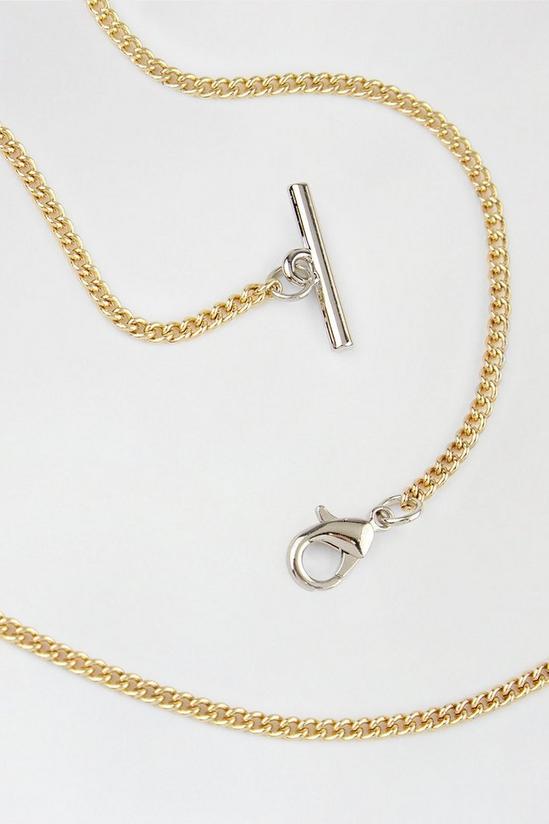 Burton Gold Necklace With Silver Bar 2