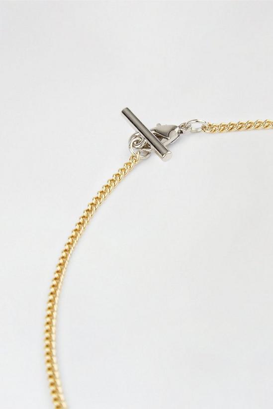 Burton Gold Necklace With Silver Bar 3
