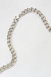 Burton Silver Slim Chain Necklace With Bar thumbnail 2