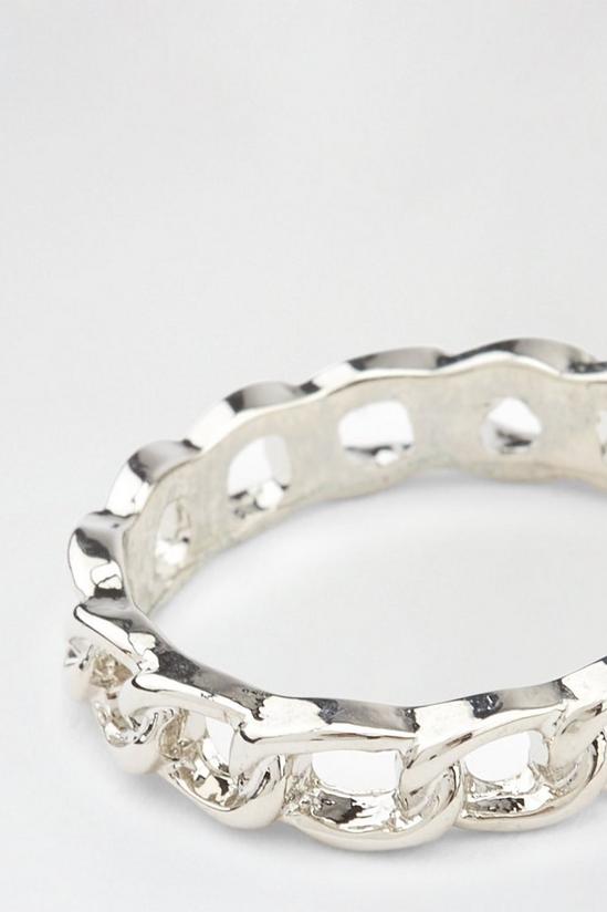 Burton Silver Chain Ring 2