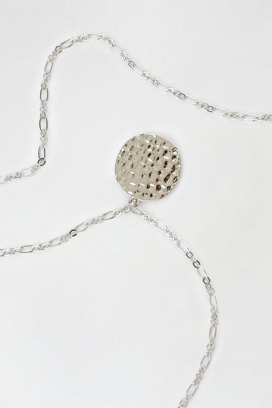 Burton Silver Chain Necklace With Pendant 2