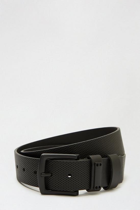 Burton Black Textured Strap Belt 1