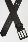 Burton Leather Black Double Prong Belt thumbnail 2