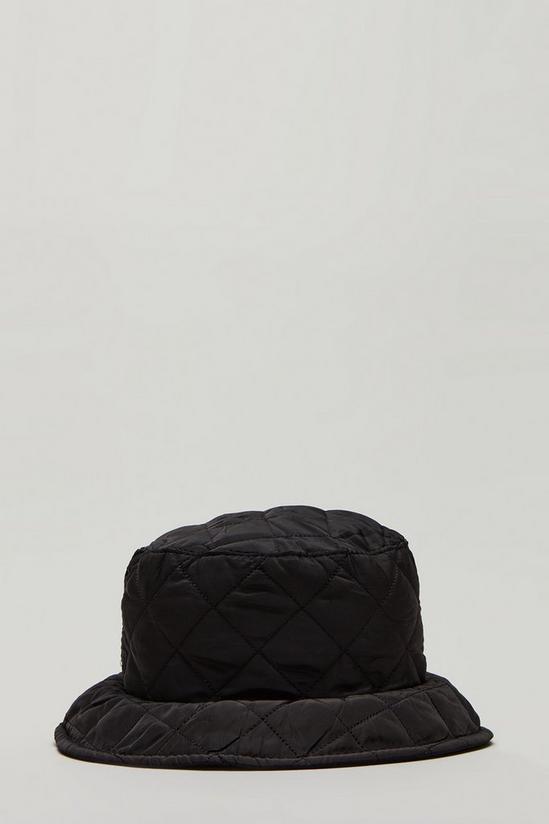 Burton Black Quilted Nylon Bucket Hat 1