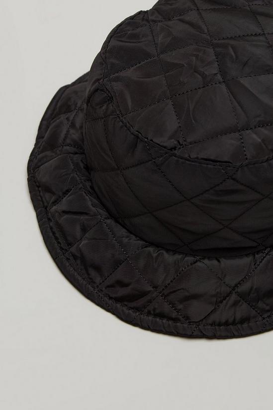 Burton Black Quilted Nylon Bucket Hat 2