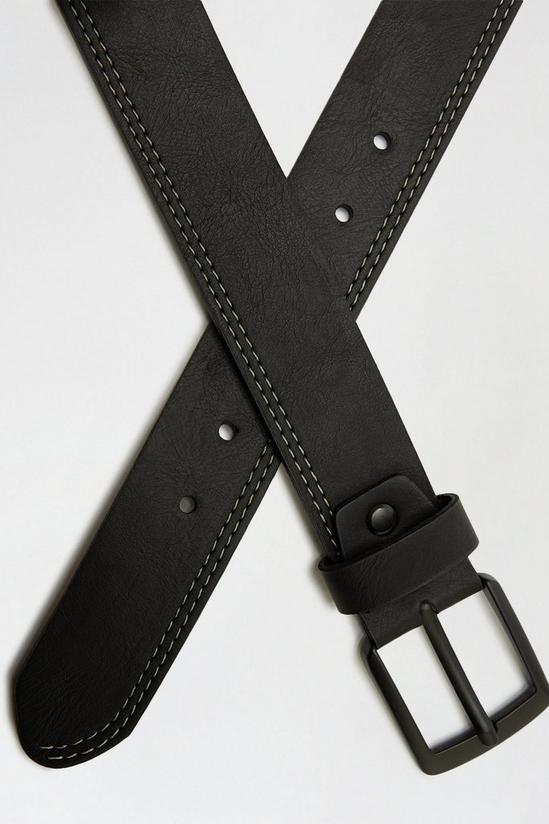 Burton Black Stitch Detail Belt 2
