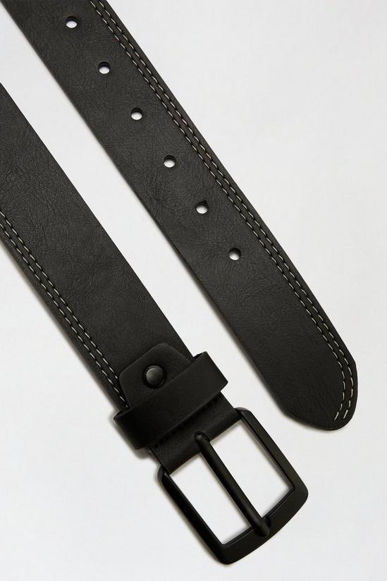 Burton Black Stitch Detail Belt 3