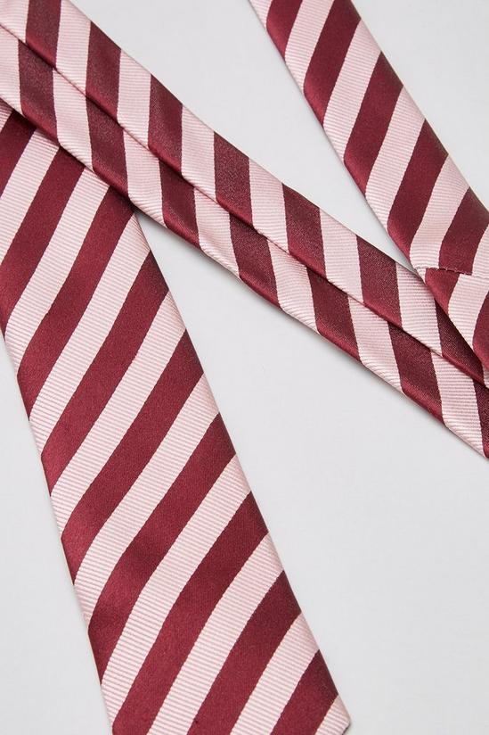 Burton Ben Sherman Pink Stripe Tie 3