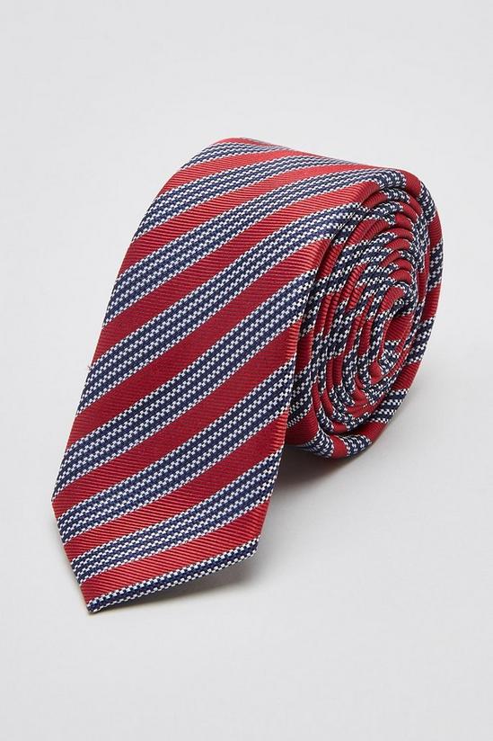 Burton Ben Sherman Red House Stripe Tie 1