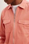 Burton Pink Overshirt With Zip thumbnail 4