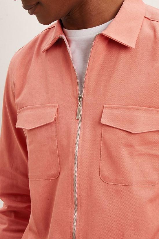 Burton Pink Overshirt With Zip 4