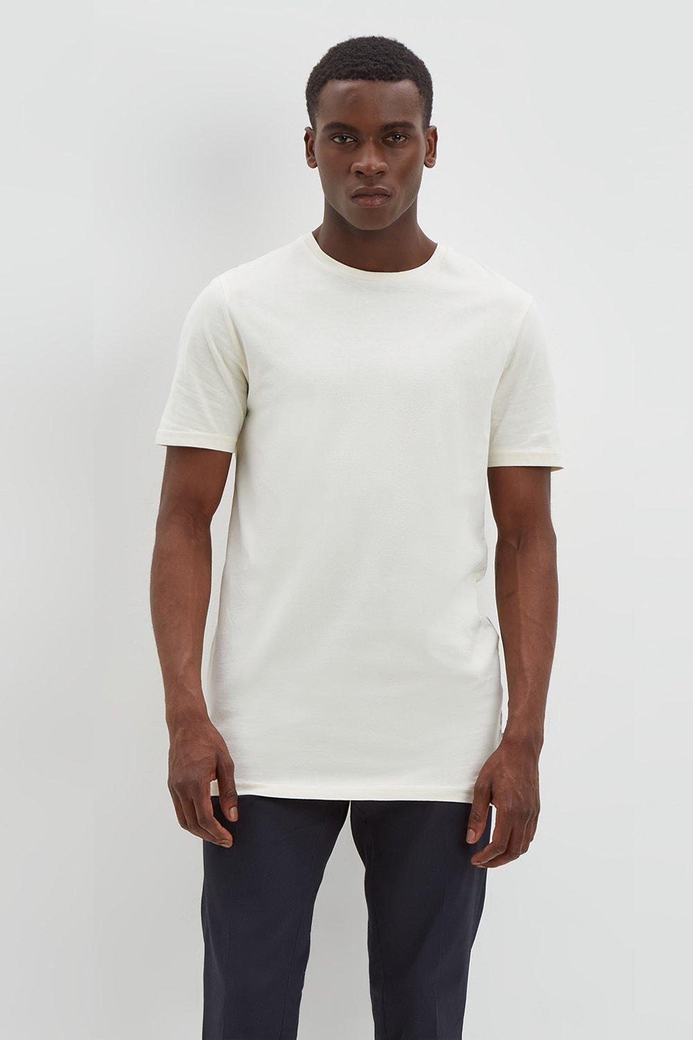 T-Shirts | Slim Fit Cream T-Shirt | Burton