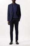Burton Slim Fit Blue Check Suit Jacket thumbnail 2