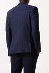 Burton Slim Fit Blue Check Suit Jacket thumbnail 3