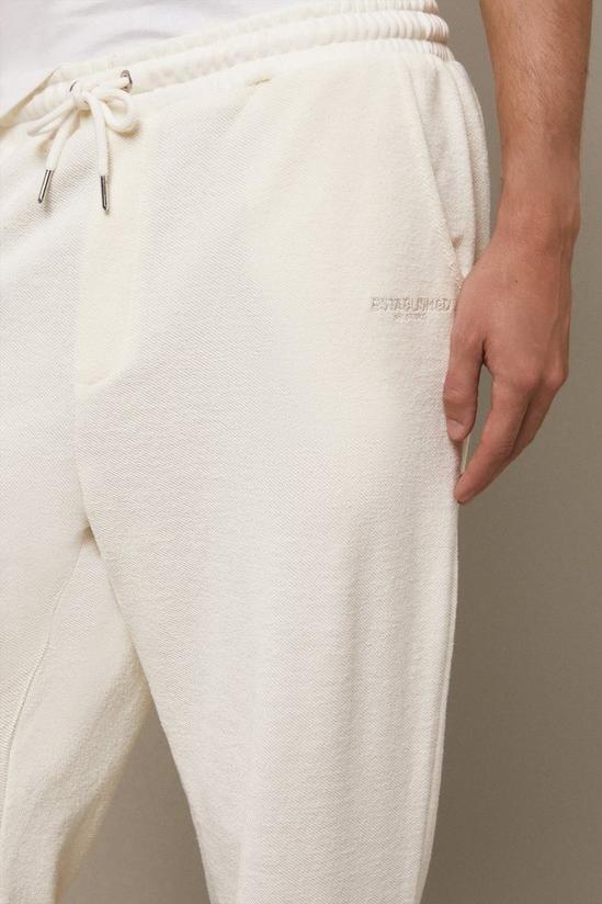 Burton Ecru Relaxed Fit Reverse Loopback Joggers 4