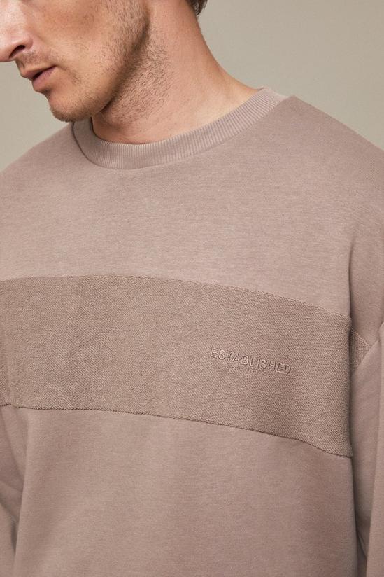 Burton Relaxed Fit Reversed Jersey Chest Panel Sweat 4