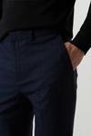 Burton Slim Fit Navy Tonal Grindle Suit Trousers thumbnail 4