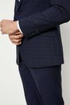 Burton Slim Fit Navy Tonal Grindle Suit Jacket thumbnail 4
